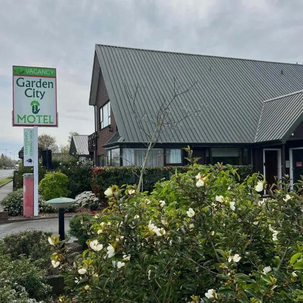花园城汽车旅馆，位于基督城的酒店