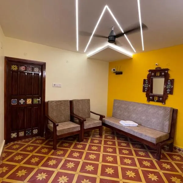 Nathan STAY Srirangam - Uniquely Designed for a Memorable Stay，位于蒂鲁奇奇拉帕利的酒店