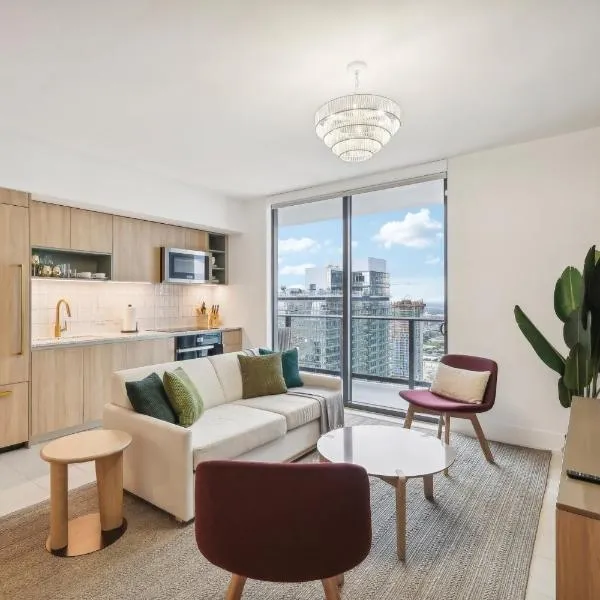 Stunning Lux 2 Bed 2 Bath with Panoramic View from Balcony，位于迈阿密的酒店