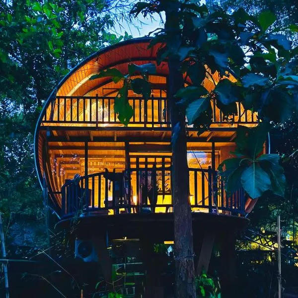 woodland sanctuary，位于哈伯勒内的酒店