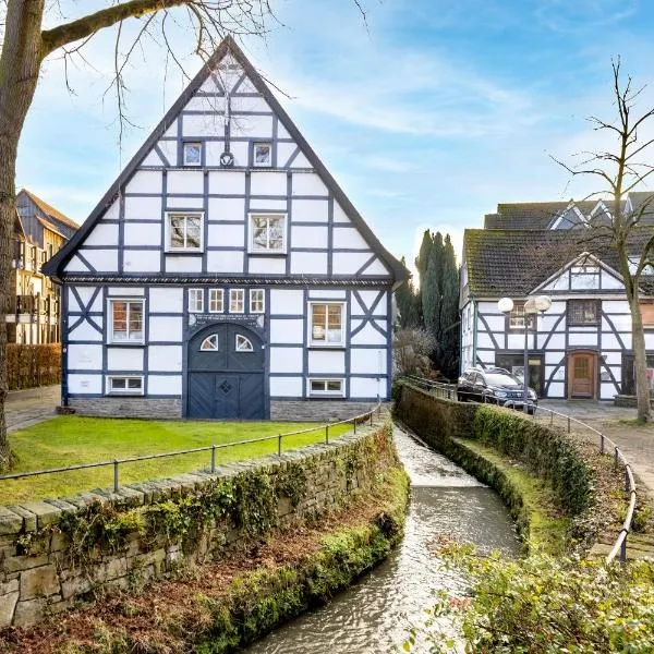 MOLA Apartments-Historische Ferienwohnung im Bachviertel Herdecke Zentrum für 3 Personen-Gratis Parkplatz-Highspeed WLAN-auch für Langzeit geeignet，位于黑尔德克的酒店