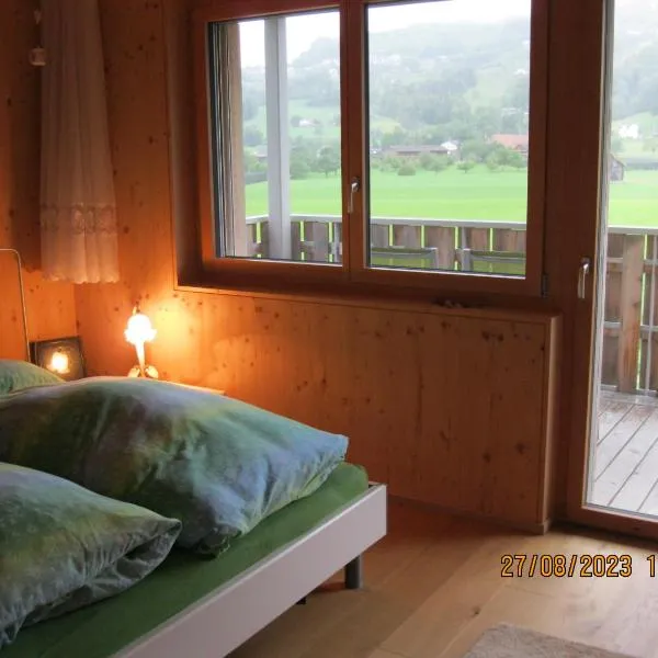 Holz100 Zimmer mit Rigiblick，位于Steinen的酒店