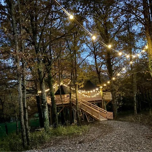La Cabane perchée du Grand Chêne，位于Bongheat的酒店