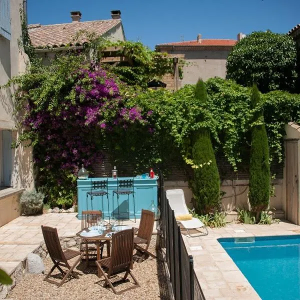 Maison Pelissier Bed and Breakfast with swemming pool，位于Cuxac-dʼAude的酒店