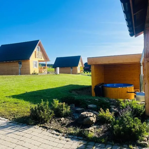 JAFERÓWKA Domki w górach SAUNA JACUZZI，位于耶维克的酒店