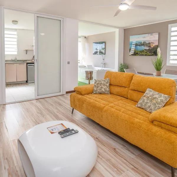 Goldy House, logement vue mer , jacuzzi 10min port et aéroport，位于Baimbridge的酒店