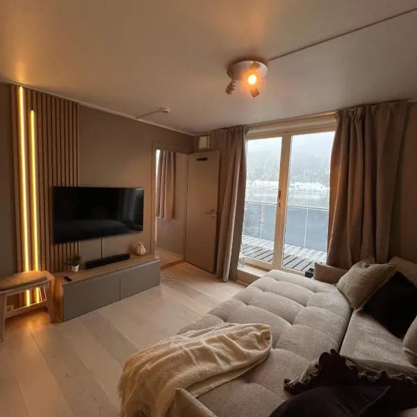 Voss Apartment in Oppheim Resort, pool and view，位于沃斯的酒店