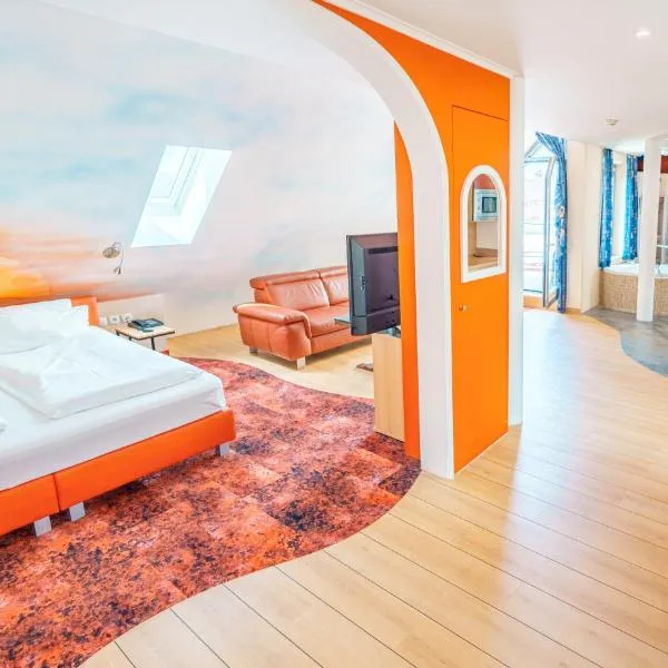 Penthouse mit Whirlpool, Sauna, Dachterrasse und Schwedenofen, air-condition，位于阿尔特廷的酒店