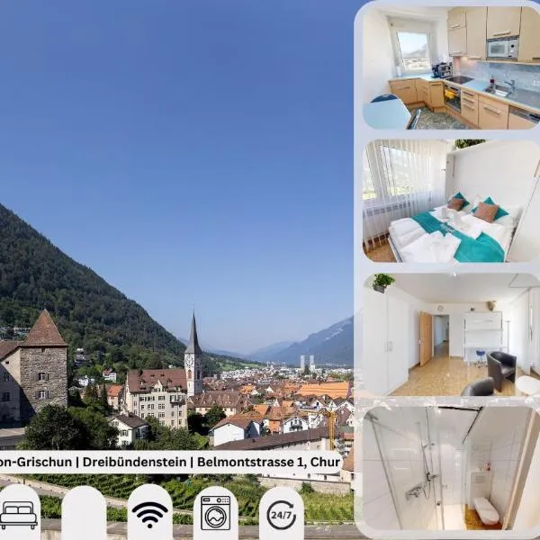 Solution-Grischun Apartments - Berninaexpress - Städterip - atemberaubende Aussicht，位于库尔的酒店