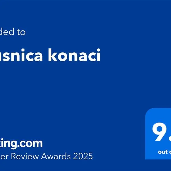 Brusnica Konaci，位于上米拉诺瓦茨的酒店