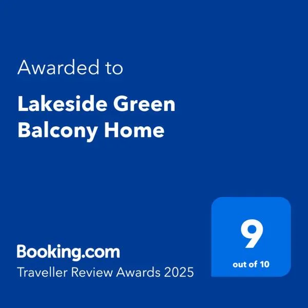 Lakeside Green Balcony Home，位于茨卡尔图博的酒店