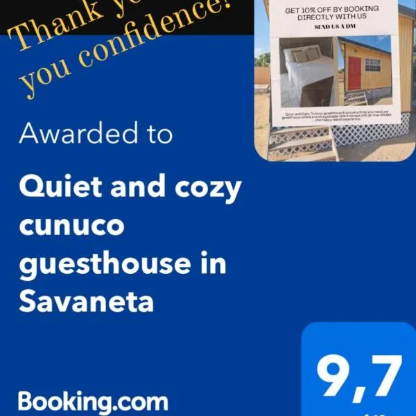 Quiet and cozy cunuco guesthouse in Savaneta，位于Savaneta的酒店