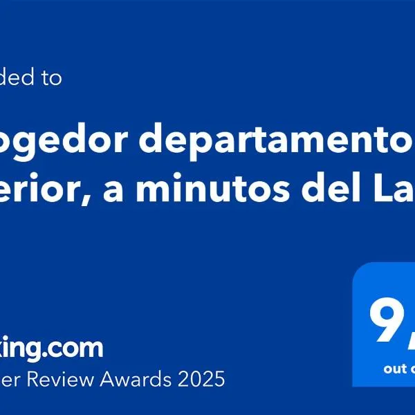 Acogedor departamento interior, a minutos del Lago，位于延基韦的酒店