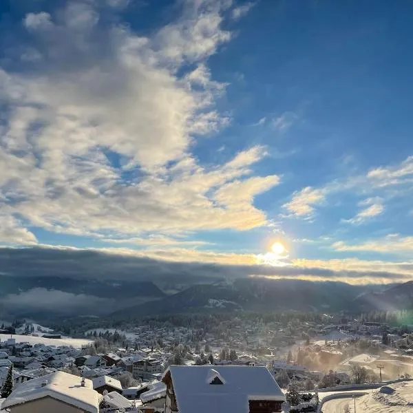Ferienwohnung mit privater Sauna und direktem Zugang zur Skipiste，位于弗利姆斯的酒店