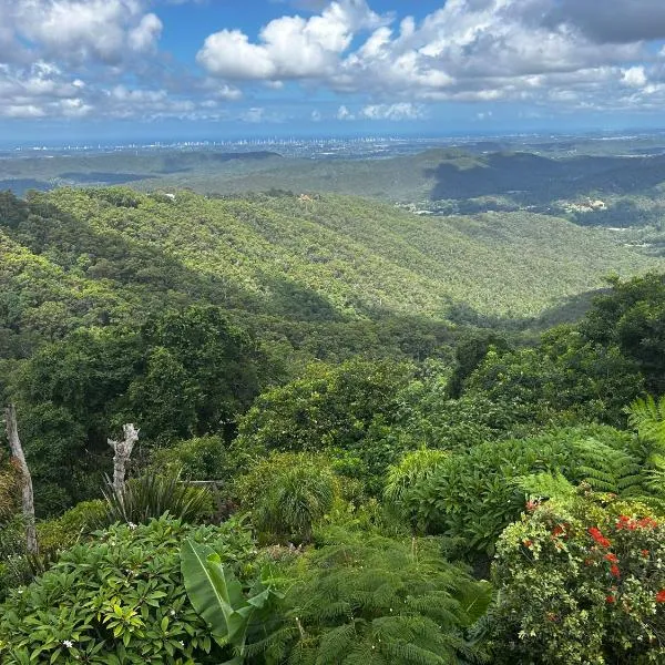 Green Cauldron, Homestay, Tamborine Mountain, Private Room, Ensuite, Private Courtyard, Gold Coast Views，位于谭伯连山的酒店