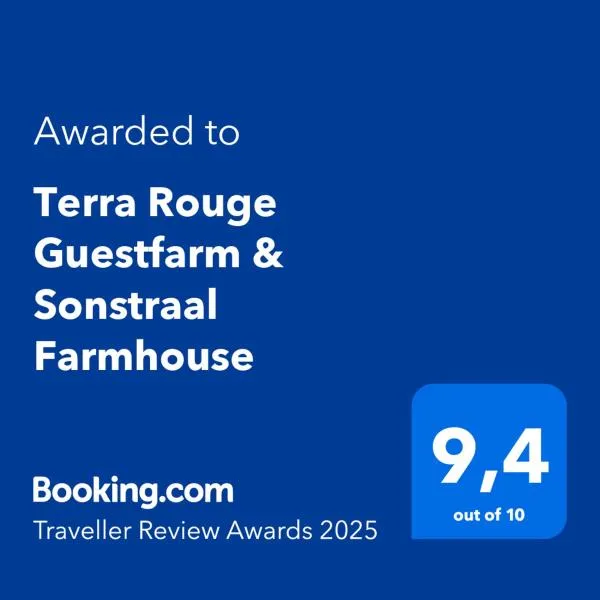 Terra Rouge Guestfarm & Sonstraal Farmhouse，位于库斯的酒店