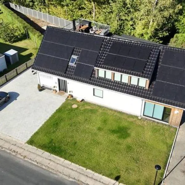 Charming house for 11 persons in Odense with Luxury Rooftop Deck & Free Parking，位于欧登塞的酒店