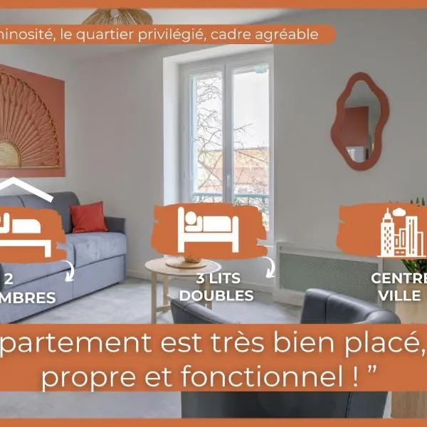 Tournette -6 pers - Hyper Centre - WIFI，位于布雷斯地区布尔格的酒店