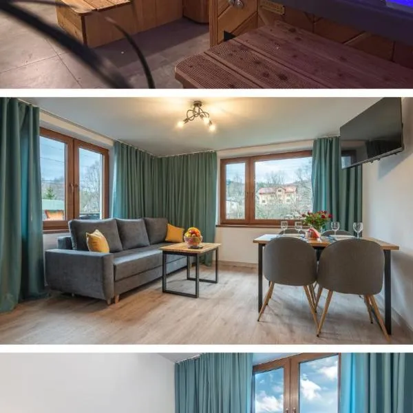 Apartamenty Wisła Krzywa 8, jacuzzi, basen zewnętrzny，位于维斯瓦的酒店