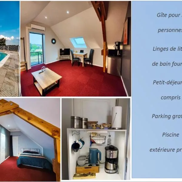 Gîte Les Grandes Menières proche du Pal，位于Le Donjon的酒店