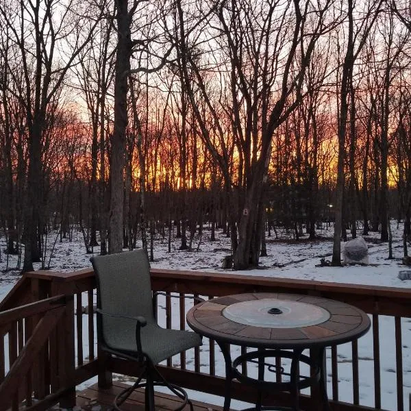Serenity and Fun all in one in this Cozy Pocono Cabin，位于吉姆索普的酒店