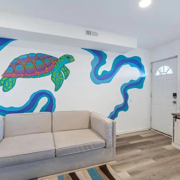 Arcade Nook & New Sea Turtle Mural- 3BR，位于大西洋城的酒店