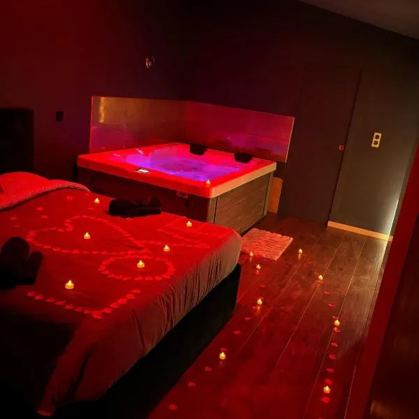 Love room villa rhôna avec jacuzzi，位于Caderousse的酒店