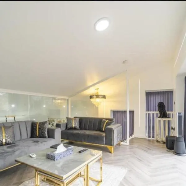 New Modern Stylish Villa Near City Centre Birmingham, with outdoor Hot Tub，位于伯明翰的酒店