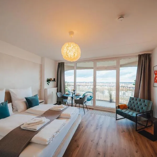 Studio CLOUD 21 Augsburgs atemberaubendster Ausblick，位于奥格斯堡的酒店