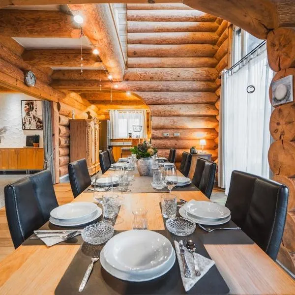 Naturstammhaus mit Sauna, coffee and tea for free，位于Ölbronn-Dürrn的酒店