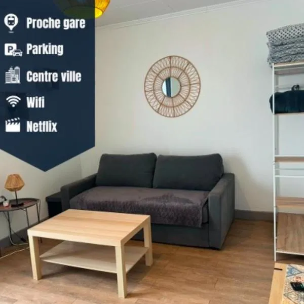STUDIO meublé à proximité gare-Wifi，位于Tonneins的酒店