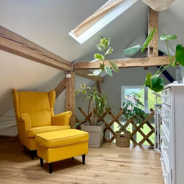 Barn Apartment in an Old Farmhouse near Vaduz，位于塞沃伦的酒店