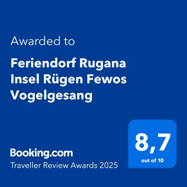 Feriendorf Rugana Insel Rügen Fewos Vogelgesang，位于德兰斯克的酒店