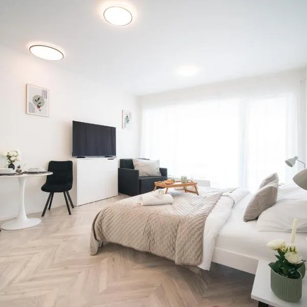 apartino - FREE parking, 10 minutes walk to city centre, nespresso, netflix，位于布尔诺的酒店
