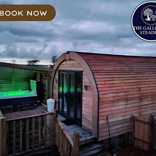 The Galloway Steading - The Fox's Den with Hot Tub and Fire Pit，位于Glenluce的酒店