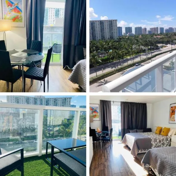 Departamento sobre la Playa con vista a la Collins Ave，位于阳光岛滩的酒店