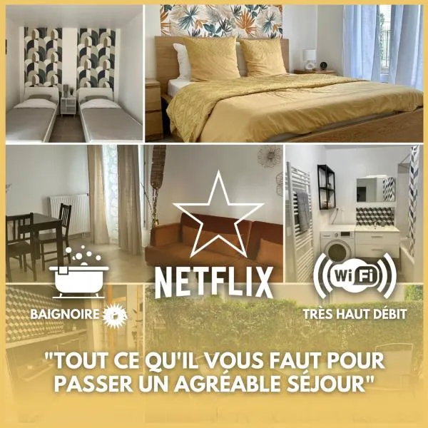 6Personne,10mn de disney,30mn de paris,parking，位于布西圣乔治的酒店