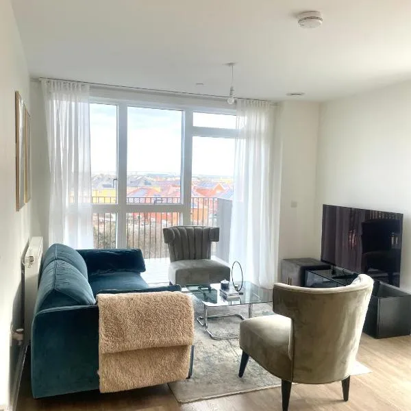 Beautiful 1 bedroom Luxury Apartment near Erith Station，位于Erith的酒店