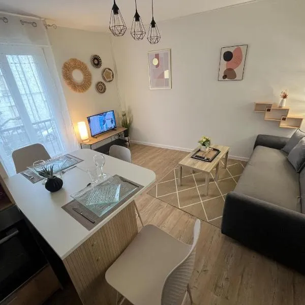 Appartement moderne Wifi Fibre et Parking privé gratuit avec balcon et ascenseur，位于尼奥尔的酒店