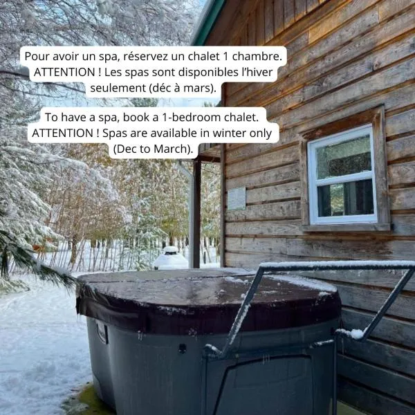 Chalets du Domaine Yamaska，位于布罗蒙的酒店