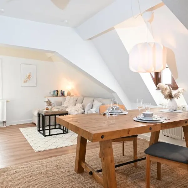 STORCHENNEST - Scandi Style - in der historischen Hinterburg Schlitz - nahe Fulda und Bad Hersfeld，位于施利茨的酒店