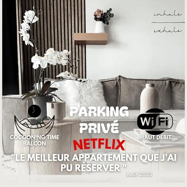 Le cocon Blånc Metz -T2 cosy avec parking privé & balcon - Gare, Nouvelle Ville，位于梅斯的酒店