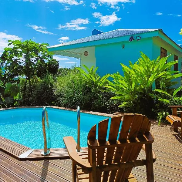 Kaz a Klemence Gite creole avec piscine et table dhotes a Anse Bertrand，位于Anse-Bertrand的酒店