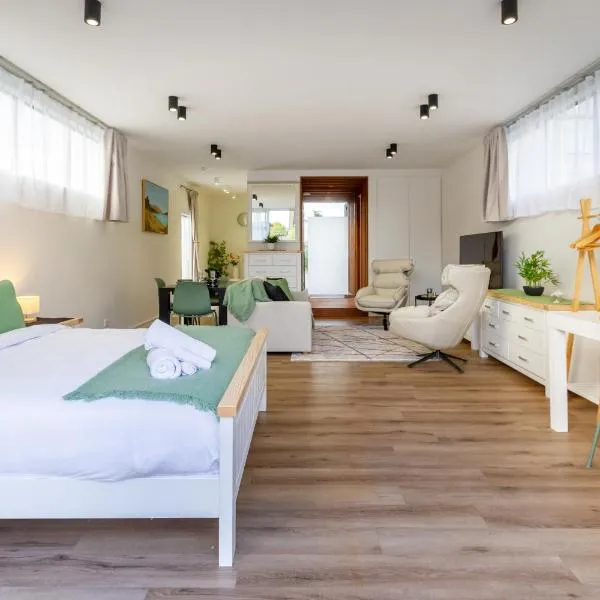 Luxury King studio with spa and private carpark，位于基督城的酒店