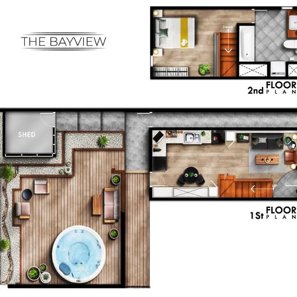 Mid-Island Getaway - Sunken Hot Tub & Deck - Close to Beach - Modern，位于纳奈莫的酒店