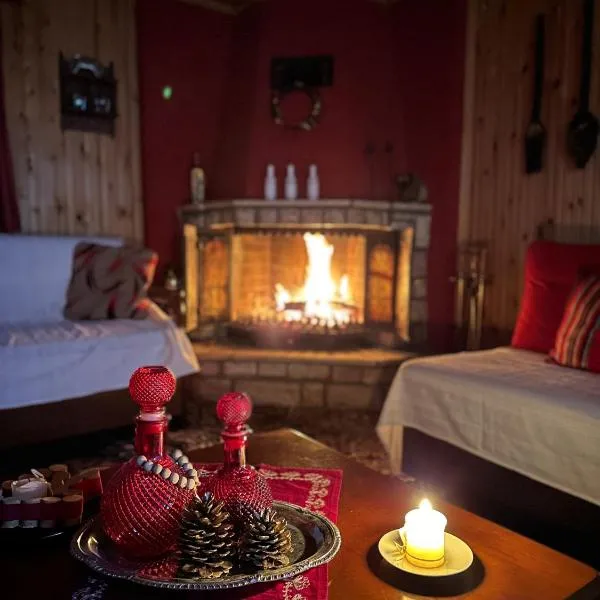 Traditional Wooden Apartment，位于Koutsodímos的酒店