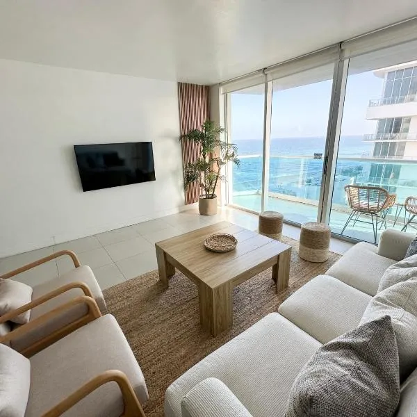 Departamento frente al mar con salida directa a playa.，位于好莱坞的酒店