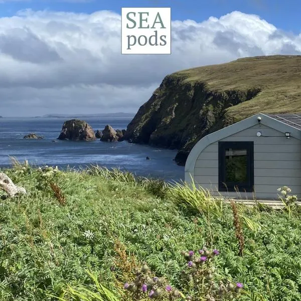 SEApods - Isle of Lewis - Luxury en-suite pods on the edge of the Atlantic Ocean，位于Aird Uig的酒店