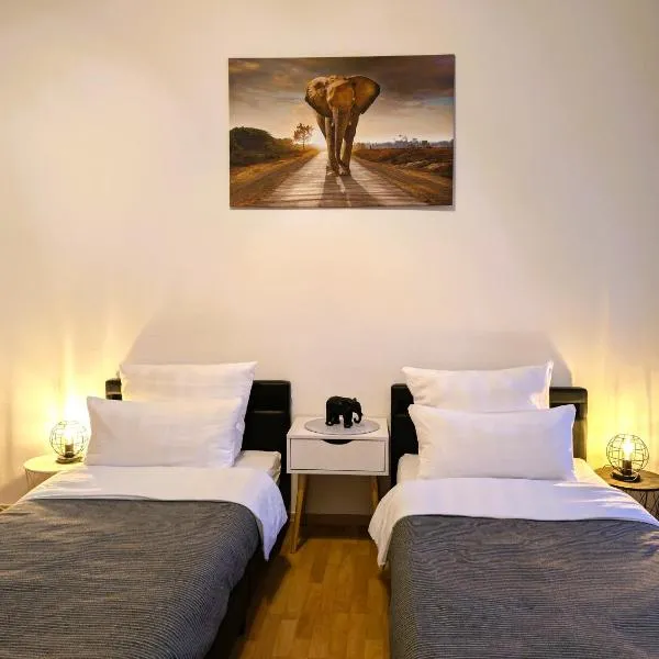 5 Personen, familienfreundlich, Waschmaschine, Balkon, Amazon Prime，位于马格德堡的酒店