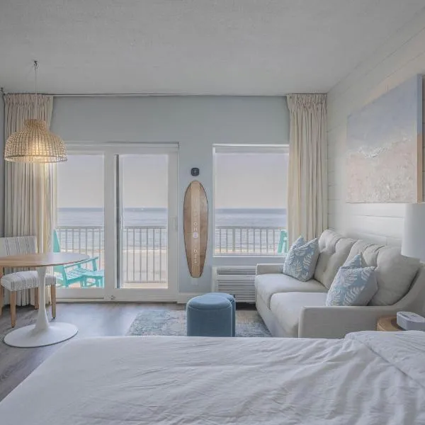 Hampton Tides-Ocean View-Top Floor With Balcony，位于汉普顿的酒店